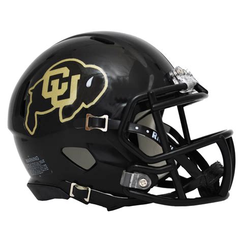 Riddell NCAA Colorado Buffaloes Matte Black Speed Mini Football Helmet