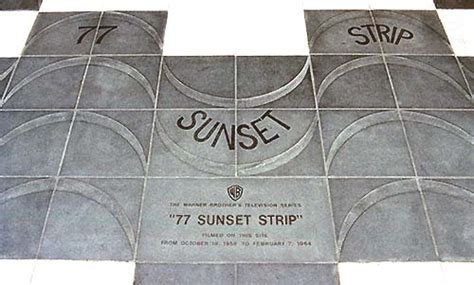 77 Sunset Strip plaque (photo)