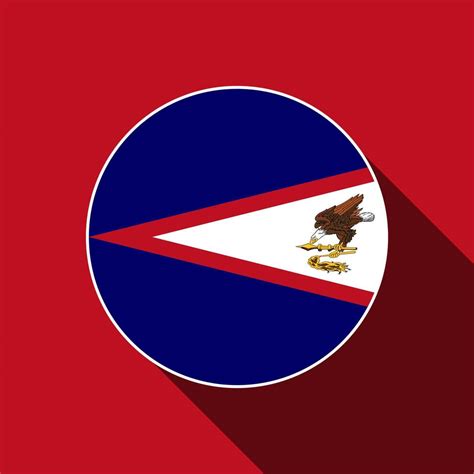 Country American Samoa. American Samoa flag. Vector illustration ...