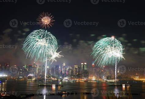 New York City Manhattan fireworks 8311808 Stock Photo at Vecteezy