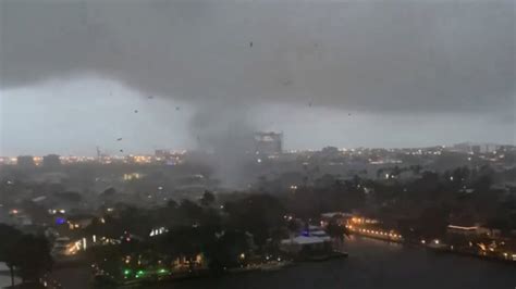 Florida locals capture tornado tearing through Fort Lauderdale