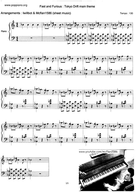 Fast & Furious-Tokyo Drift Sheet Music pdf, - Free Score Download ★