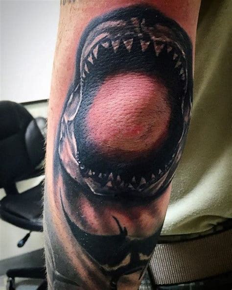 60 Shark Jaw Tattoo Designs For Men - A Bite Of Ink Ideas