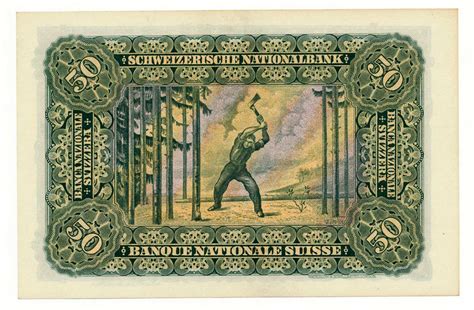 Switzerland banknotes 50 Swiss Francs banknote of 1926|World Banknotes ...