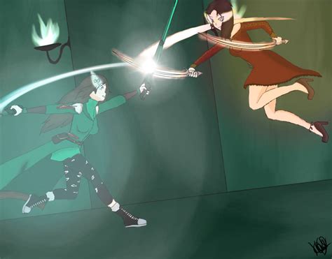 RWBY V3 - Stjerne VS Cinder by Clockworknitro on DeviantArt