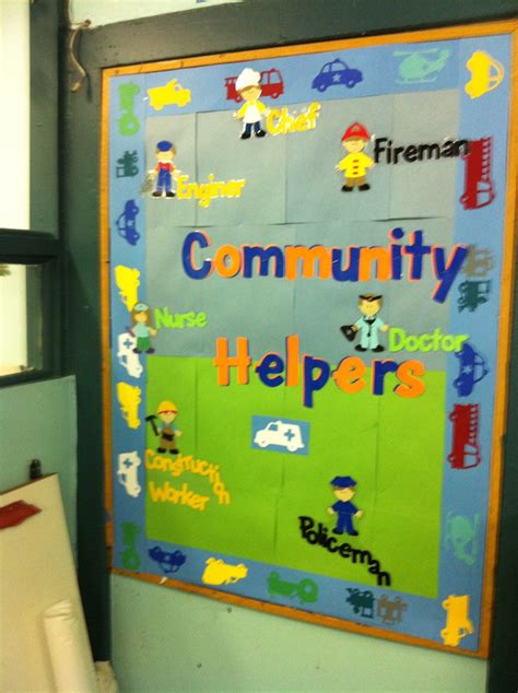 Community Helpers Bulletin Board For Toddlers