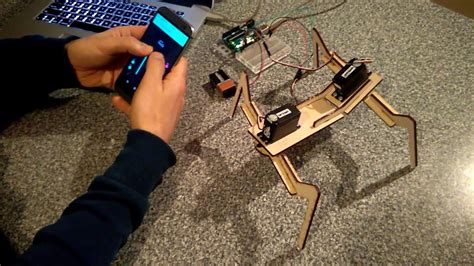 4-Legged two-servo walking Arduino robot controlled by Blynk - YouTube