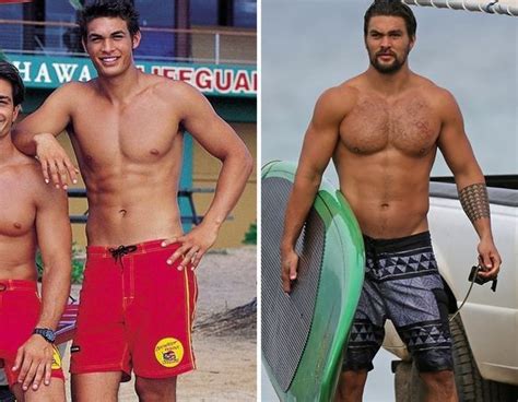 two men standing next to each other in front of a truck and holding surfboards