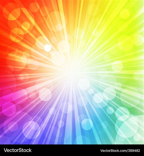 Rainbow sun Royalty Free Vector Image - VectorStock