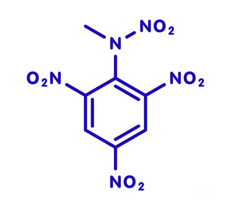 Tetryl Explosive Molecule Photograph by Molekuul/science Photo Library - Pixels