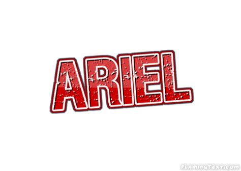 Ariel Logo | Free Name Design Tool from Flaming Text