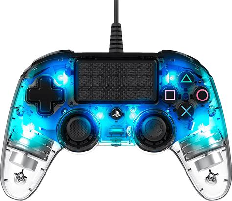 PlayStation 4 Wired Illuminated Compact Controller - Clear Blue (PC ...