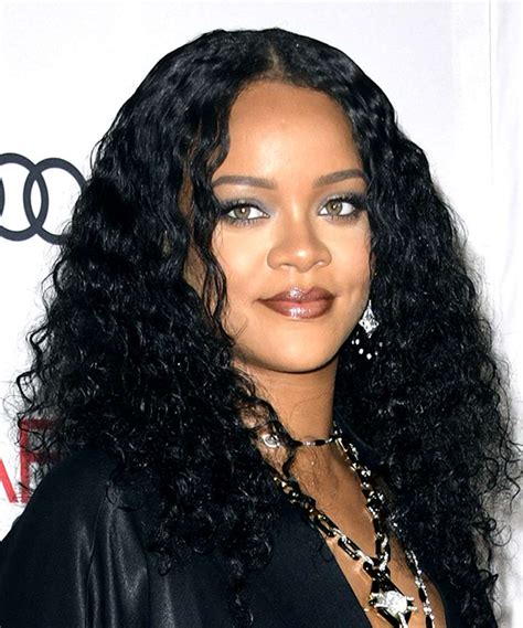 Rihanna Voluminous Black Curls - TheHairStyler.com