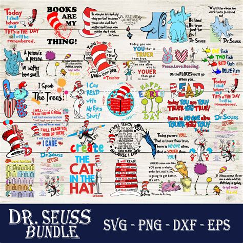 Dr seuss bundle svg dr seuss vector svg dr seuss clipart dr seuss quotes svg – Artofit