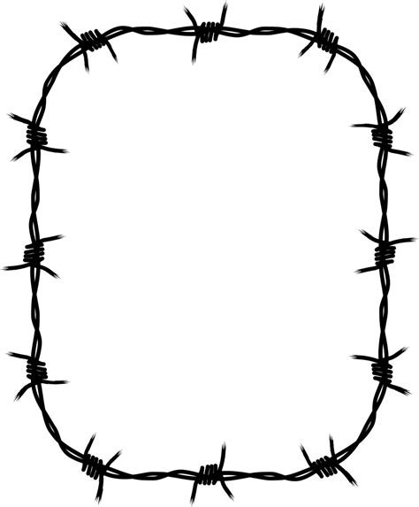 Barbed Wire Frame Border Cut Files For Cricut Clip Art Etsy | My XXX ...