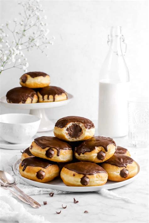 Classic Dark Chocolate Filled Doughnuts - Bakers Table