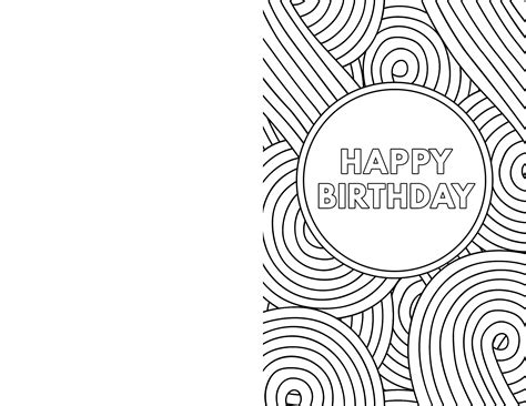 free printable birthday card template happy birthday printable card - free printable cards ...