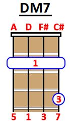 How to Play DMAJ7 Chord on Guitar, Ukulele and Piano