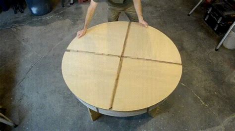 Scott Rumschlag Builds Amazing Wooden Expanding Table | Diy dining table, Diy round dining table ...