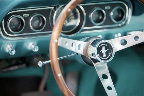 1966 Ford Mustang Dash and Steering Wheel Photograph by Jerry Fornarotto - Pixels