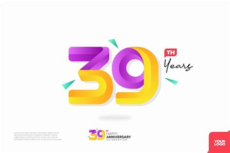 Premium Vector | Number 39 logo icon design 39th birthday logo number anniversary 39