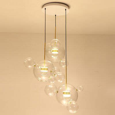 Everly Quinn Tribeca 3 - Light Unique Globe LED Pendant with Rope ...