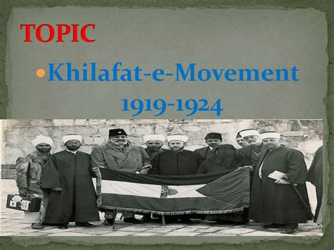 SOLUTION: Khilafat movement - Studypool