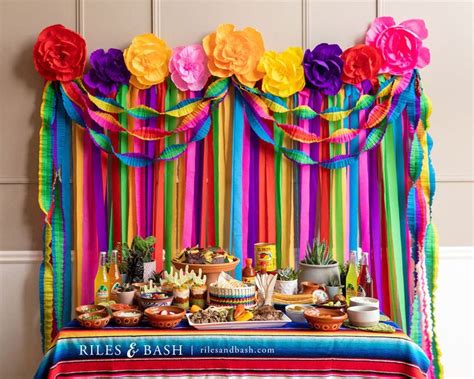 How to Build a Fiesta Backdrop | Mexican theme party decorations, Mexican birthday parties ...