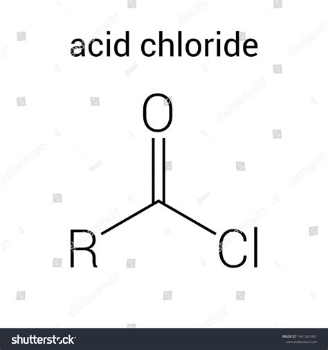 Chemical Structure Acyl Chloride Acid Chloride Stock Vector (Royalty ...