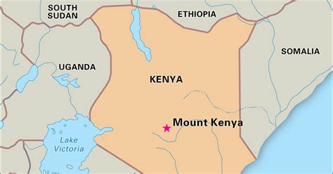 Mt Kenya On Africa Map | map of interstate