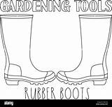 Rubber Boots Coloring Page Pages sketch template