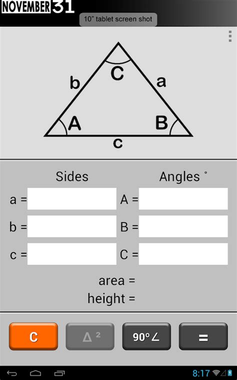 Triangle Calculator - Android Apps on Google Play