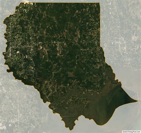 Satellite map of Livingston Parish, Louisiana | Satellite maps ...