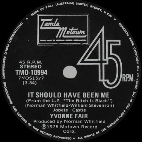 Yvonne Fair – It Should Have Been Me (1975, Vinyl) - Discogs