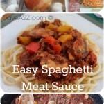 Easy Spaghetti Meat Sauce - iSaveA2Z.com