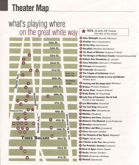 a map shows the location of theater locations