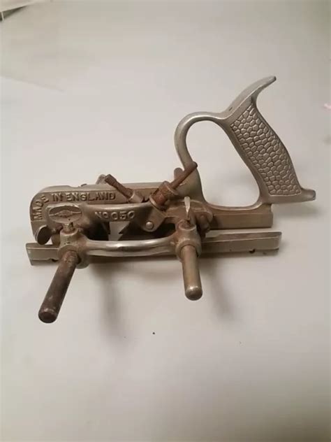 VINTAGE RECORD NO 050 Combination Plough Plane Woodworking Old Tool $80 ...