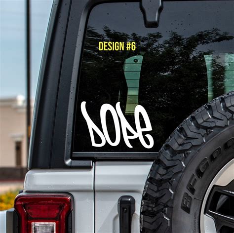 Dope Illest Car Decal Dope Sticker Illest Decal Car Window | Etsy