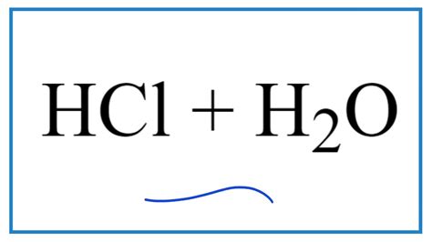 What Happens When Hcl Reacts With H2o - Printable Form, Templates and ...
