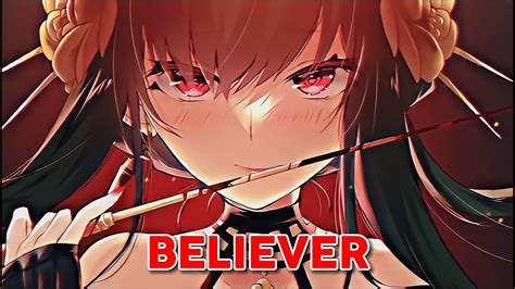 Nightcore - Believer - (Lyrics) - YouTube