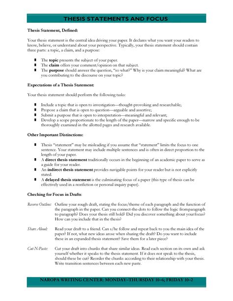 45 Perfect Thesis Statement Templates (+ Examples) ᐅ TemplateLab