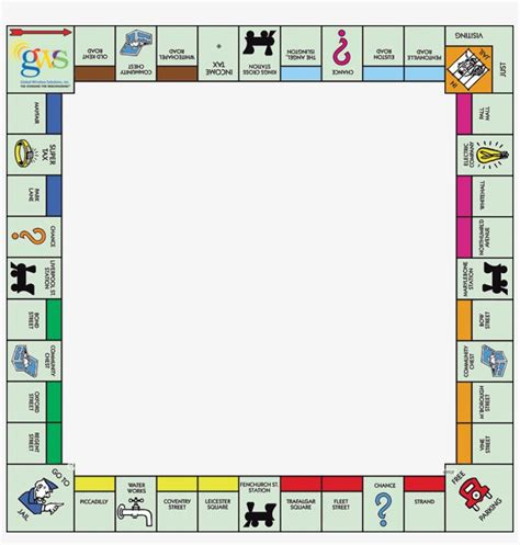 High Resolution Printable Monopoly Board, Monopoly board template classic (version 1) 2.