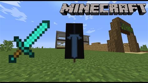 How to make a Diamond Sword Banner in Minecraft! - YouTube