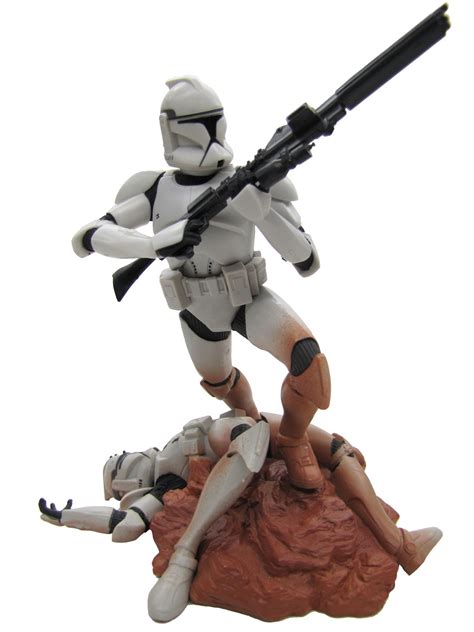 Hasbro - Star Wars Unleashed Clone Trooper Battle on Geonosis Statue #HAS-84735