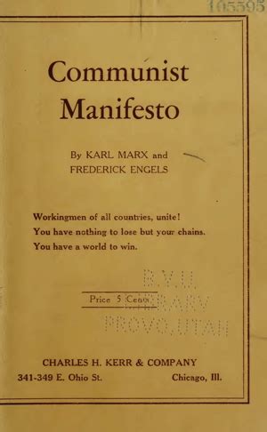 Manifesto of the Communist Party | Online Library of Liberty