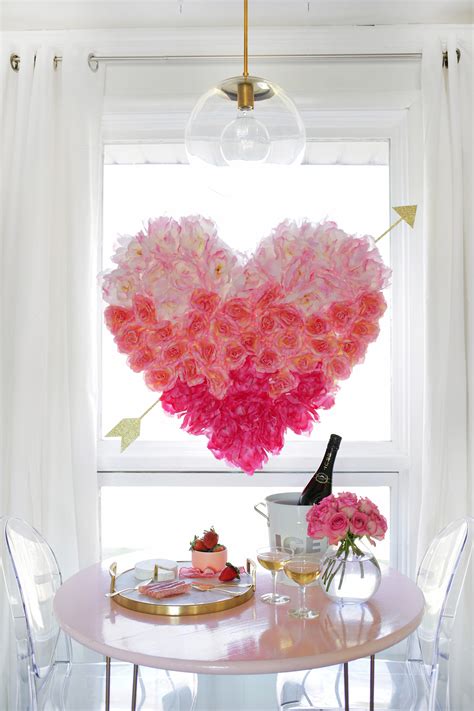 Hanging Flower Heart DIY - A Beautiful Mess