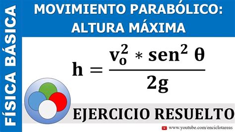 MOVIMIENTO PARABÓLICO – ALTURA MAXIMA - YouTube