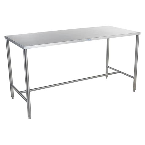 36"H Stainless Steel Work Tables with H-Brace & Bullet Feet by Blickman