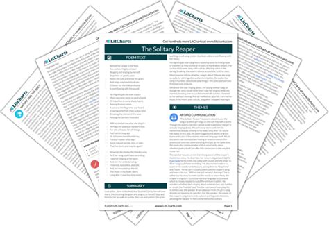 The Solitary Reaper Poem Summary and Analysis | LitCharts