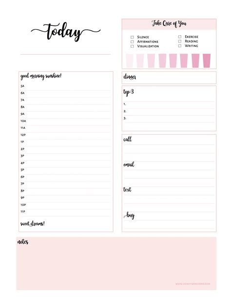 How Plan Your Day for Maximum Efficiency w FREE Printable | Honey We're ...